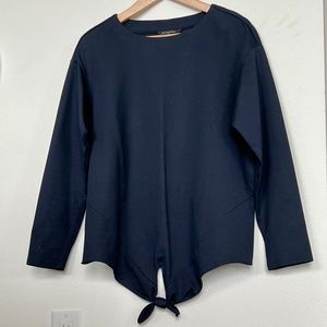 Blue Front Tie Shirt